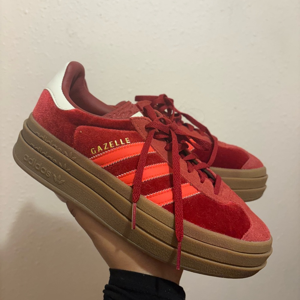Adidas Gazelle Women's Red and Brown Sneakers